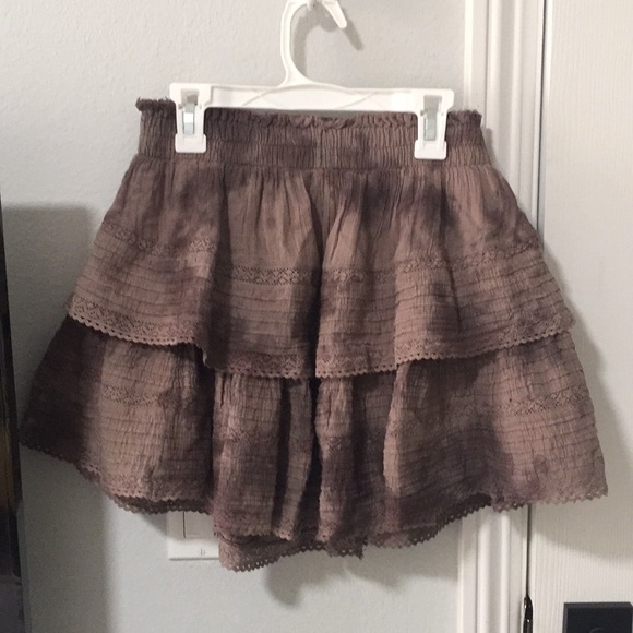aerie Dresses & Skirts - Aerie Rock n Ruffle mini skirt NWOT